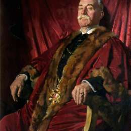 《西班牙威廉爵士，英国阿伯丁市长大人》威廉·奥宾(William Orpen)高清作品欣赏