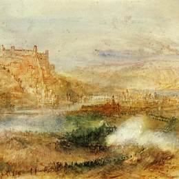 约瑟夫·马洛德·威廉·透纳(J.M.W. Turner)高清作品:Ehrenbreitstein and Coblenz