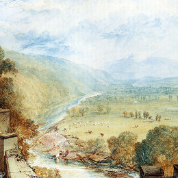 约瑟夫·马洛德·威廉·透纳(J.M.W. Turner)高清作品:Ingleborough From The Terrace Of Hornby Castle