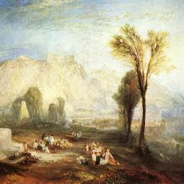 约瑟夫·马洛德·威廉·透纳(J.M.W. Turner)高清作品:The Bright Stone of Honour (Ehrenbreitstein) and the Tomb of