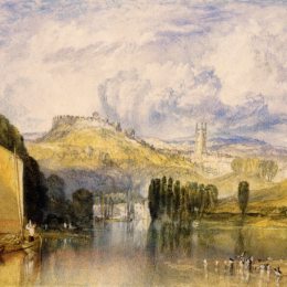 《托特尼镖，在河》约瑟夫·马洛德·威廉·透纳(J.M.W. Turner)高清作品欣赏