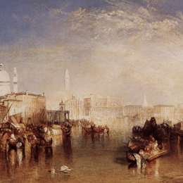 约瑟夫·马洛德·威廉·透纳(J.M.W. Turner)高清作品:Venice, seen from the Giudecca Canal