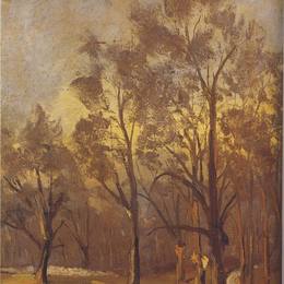 温斯顿·丘吉尔(Winston Churchill)高清作品:Winter Woodland at Breccles