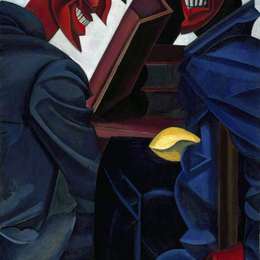 《在阅读《奥维德（初学者）》温德姆·刘易斯(Wyndham Lewis)高清作品欣赏