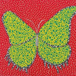 《蝴蝶》草间弥生(Yayoi Kusama)高清作品欣赏