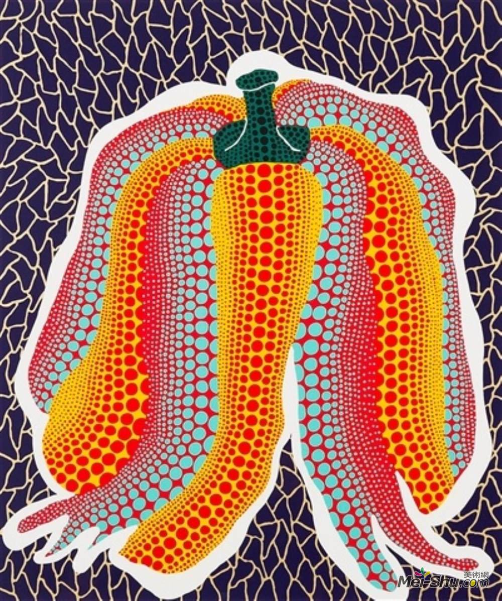 《南瓜》草间弥生(yayoi kusama)高清作品欣赏