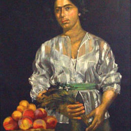 《女性肖像》亚尼斯·查罗契斯(Yiannis Tsaroychis)高清作品欣赏