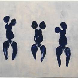 《蓝色时期的人体测量》伊夫·克莱因(Yves Klein)高清作品欣赏