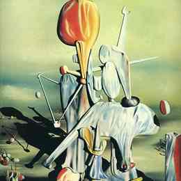 《穿过鸟而不是透过玻璃》伊夫·唐吉(Yves Tanguy)高清作品欣赏