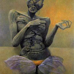 《无题》济斯瓦夫·贝克辛斯基(Zdzislaw Beksinski)高清作品欣赏