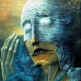 《无题》济斯瓦夫·贝克辛斯基(Zdzislaw Beksinski)高清作品欣赏