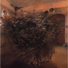 《无题》济斯瓦夫·贝克辛斯基(Zdzislaw Beksinski)高清作品欣赏