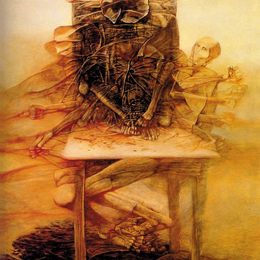 《无题》济斯瓦夫·贝克辛斯基(Zdzislaw Beksinski)高清作品欣赏