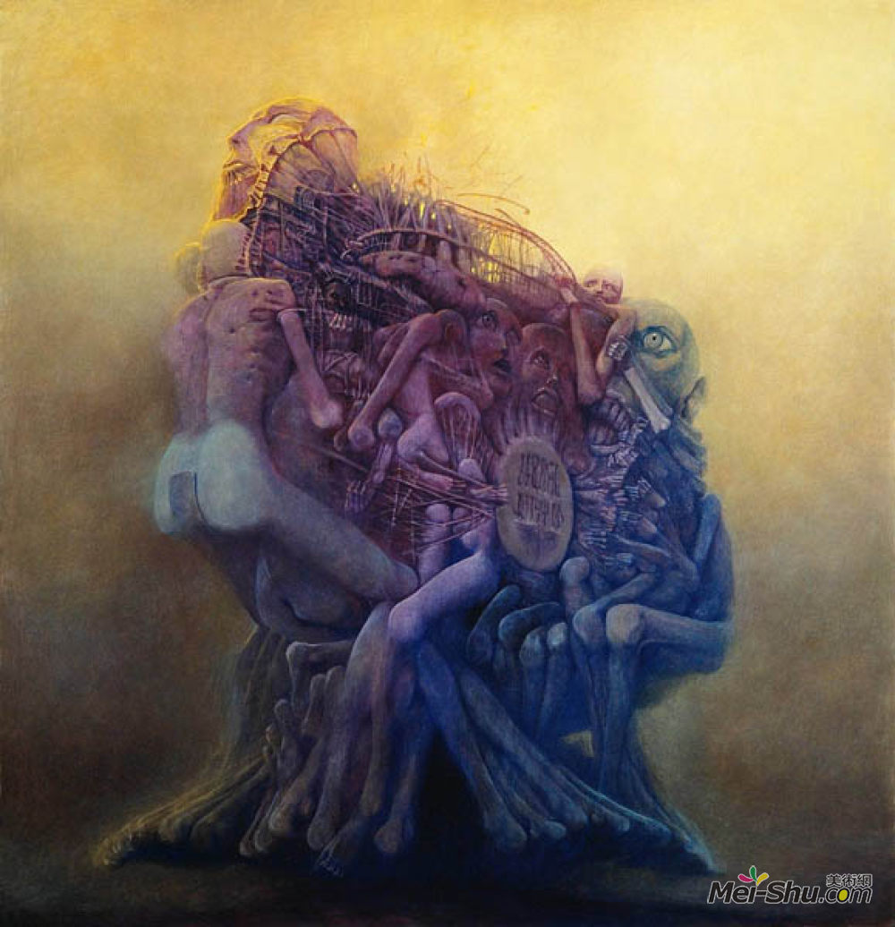 《无题》济斯瓦夫·贝克辛斯基(zdzislaw beksinski)高清作品欣赏