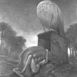 《无题》济斯瓦夫·贝克辛斯基(Zdzislaw Beksinski)高清作品欣赏