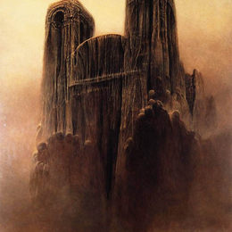 《无题》济斯瓦夫·贝克辛斯基(Zdzislaw Beksinski)高清作品欣赏