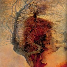 《无题》济斯瓦夫·贝克辛斯基(Zdzislaw Beksinski)高清作品欣赏