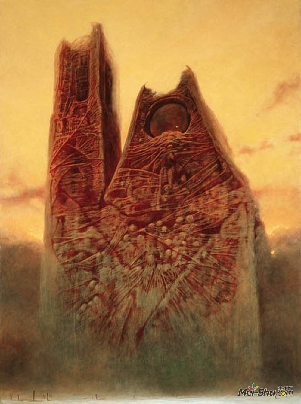 《无题》济斯瓦夫·贝克辛斯基(zdzislaw beksinski)高清作品欣赏