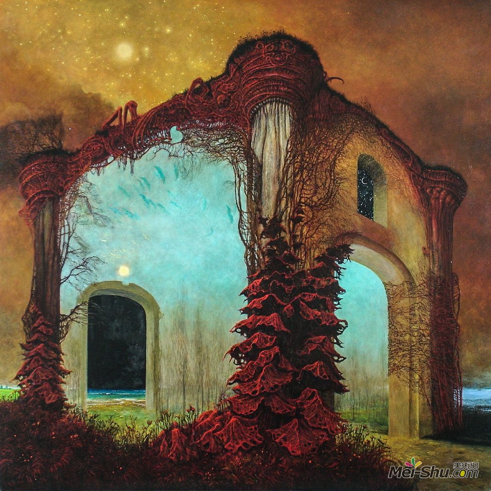 《无题》济斯瓦夫·贝克辛斯基(zdzislaw beksinski)高清作品欣赏