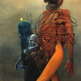 《无题》济斯瓦夫·贝克辛斯基(Zdzislaw Beksinski)高清作品欣赏