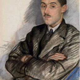 齐内达·塞莱布里阿库娃(Zinaida Serebriakova)高清作品:Portrait of Aleksandr Petrovich Prokopenko