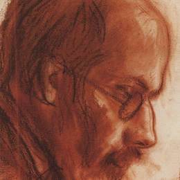 齐内达·塞莱布里阿库娃(Zinaida Serebriakova)高清作品:Portrait of Alexander Benois