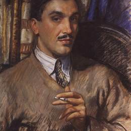 齐内达·塞莱布里阿库娃(Zinaida Serebriakova)高清作品:Portrait of architect A. J. Beloborodov