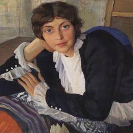 齐内达·塞莱布里阿库娃(Zinaida Serebriakova)高清作品:Portrait of Lola Braz