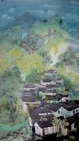 楠溪村舍图