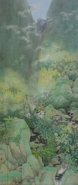 楠溪云山图