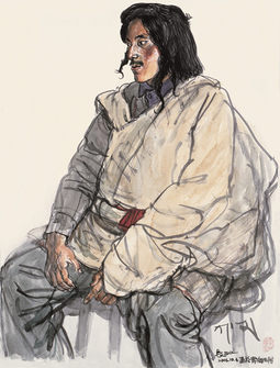 坐着的昌都人