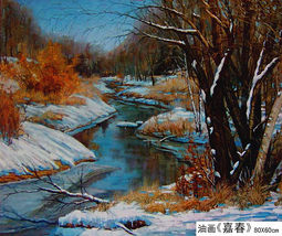 《嘉春》油画 92×65㎝