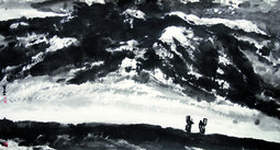《高原风情》中国画
