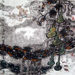 满架瓜花一院香