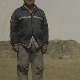 《塬上人家系列--秋阳》180x120cm