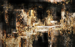 《都市建构-迷惑》漆材料120cm×75cm  2009年