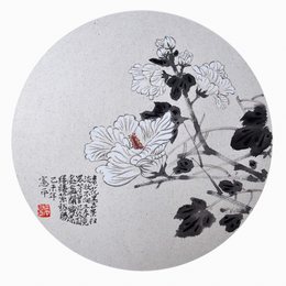 素花墨叶扫淡妆