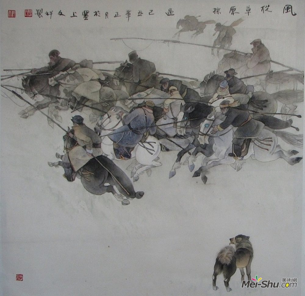风从草原掠过