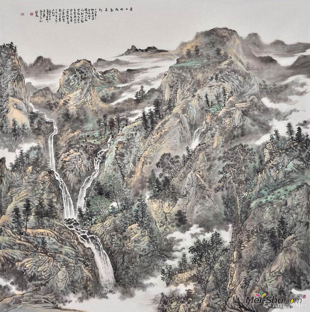 《苍山雨后气象新》200X200cm