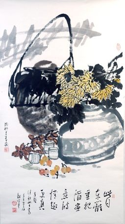 东篱把酒黄昏后
