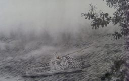 “毕氏云烟”作品局部