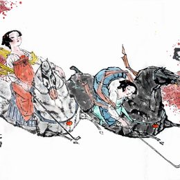 大唐马球图