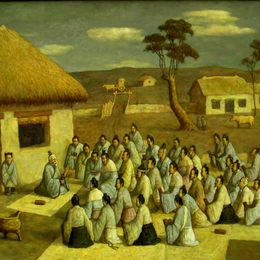 孔夫子讲学