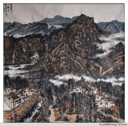 国画山水《梦回家山》
