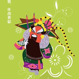 《戏说三国——王老赏戏曲剪纸品牌设计·海报4》李维钰作品