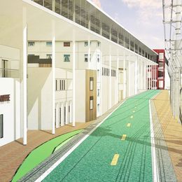 《城市视窗-铁路上下1》周明昱作品