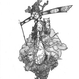《幻想人物系列一》蒋龙作品