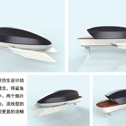 《"鲸"仿生三体船概念设计》董海岩作品