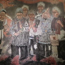 《观白族绕三灵上览》杨柳作品