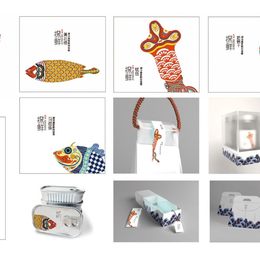 《“探鲜记”海洋产品包装与品牌推广之1》李娟作品